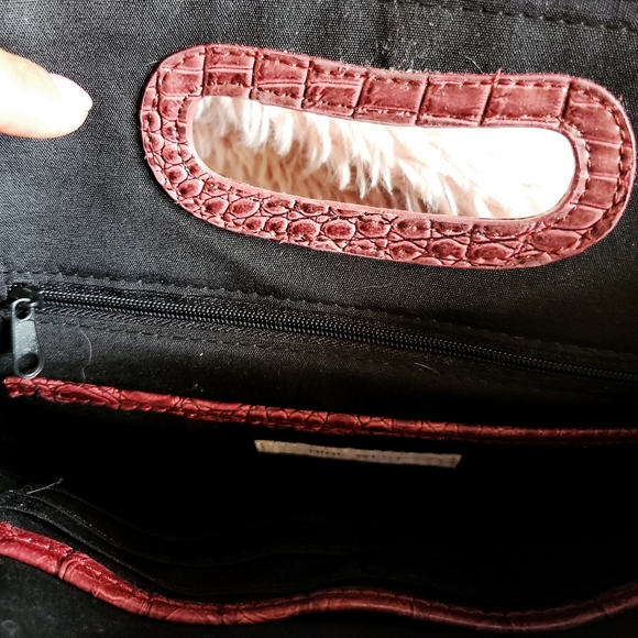 Nine West burgundy clutch purse - Picture 9 of 12